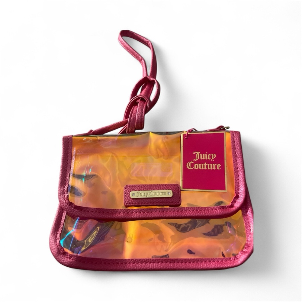 Juicy Couture Pink and Gold Iridescent Clutch
